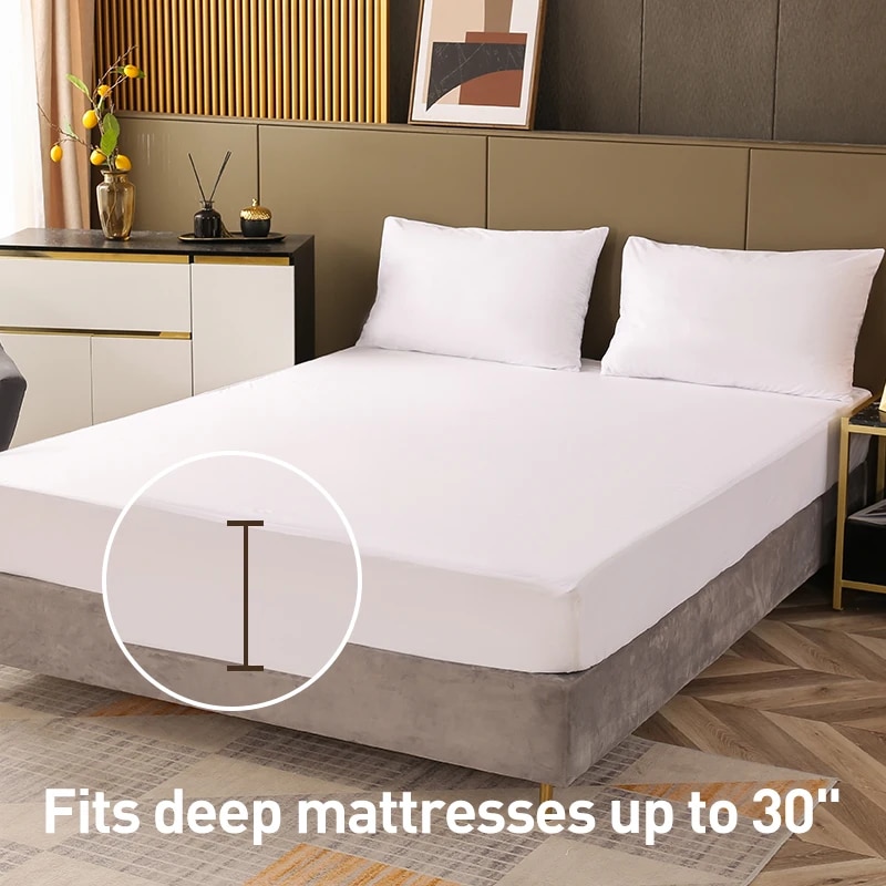 Waterproof Mattress Protector Breathable - Wodoodporny ochraniacz na materac, oddychający, cichy