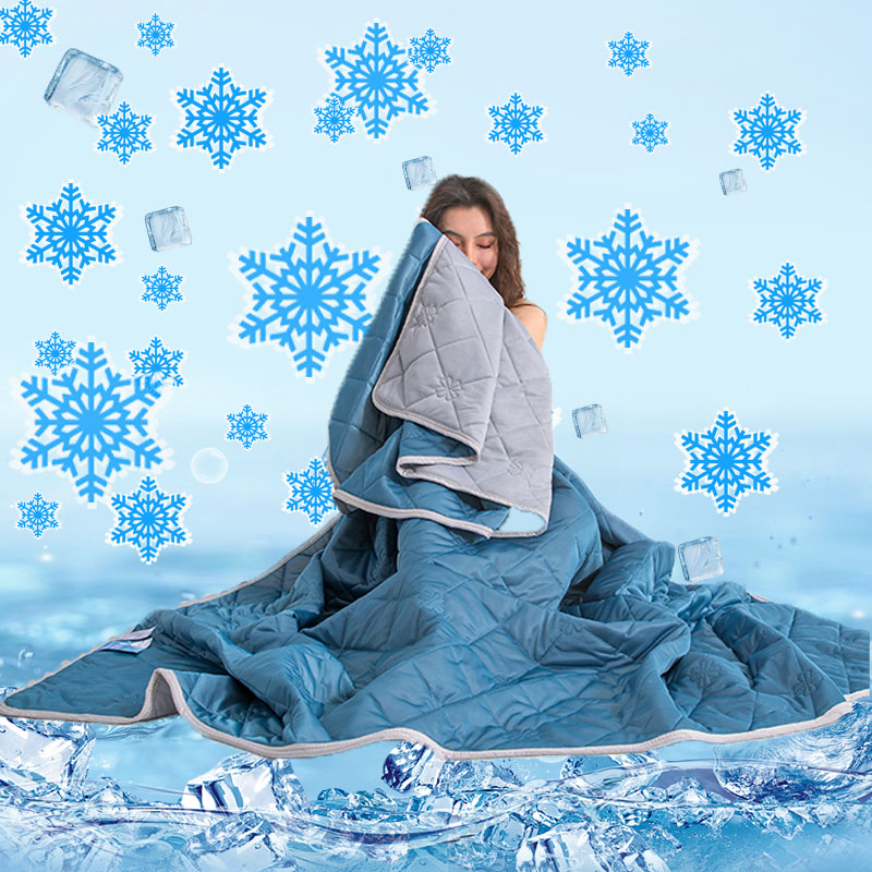 Cooling Blanket Hot Sleepers - Ultra miękki letni koc chłodzący -