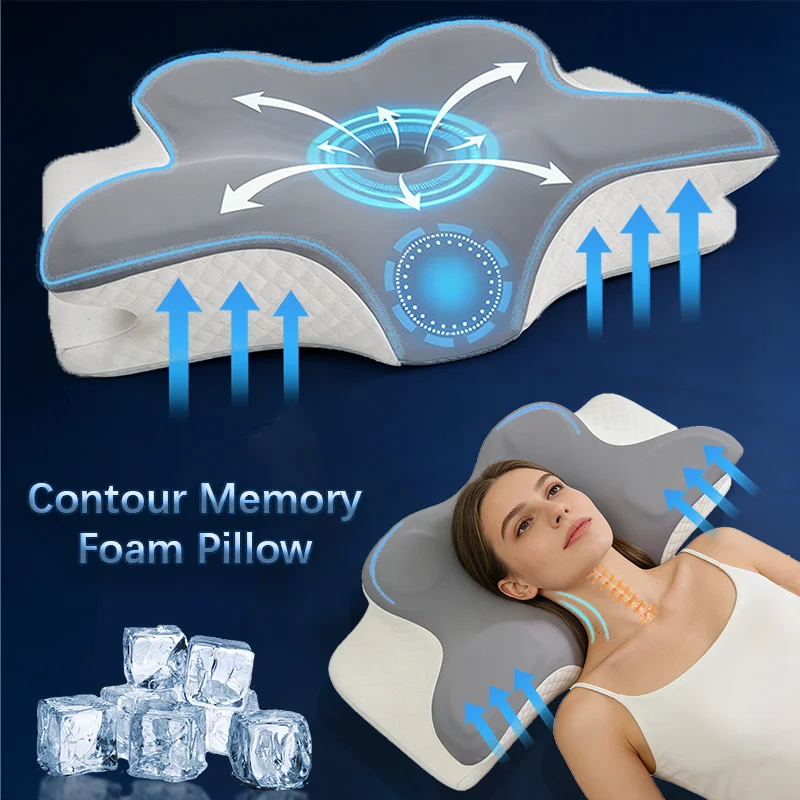 Memory Foam Orthopedic Pillow Neck Pain - Poduszka z pianki memory, poduszka ortopedyczna