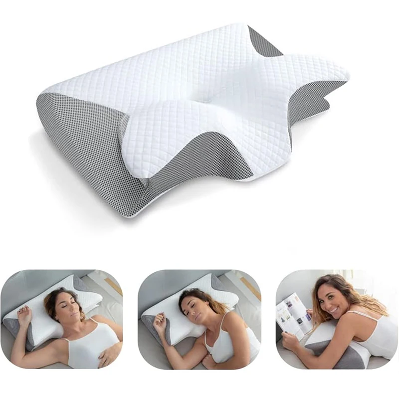 Memory Foam Orthopedic Pillow Neck Pain - Ortopedyczna poduszka profilowana pod szyję z