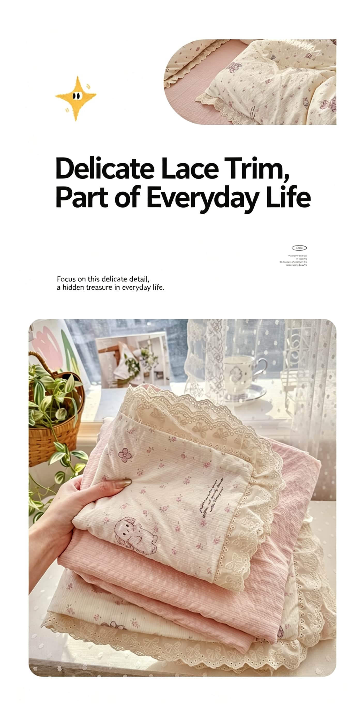 Estetyczny zestaw pościeli w s – Aesthetic Floral Duvet Cover recenzja i cena