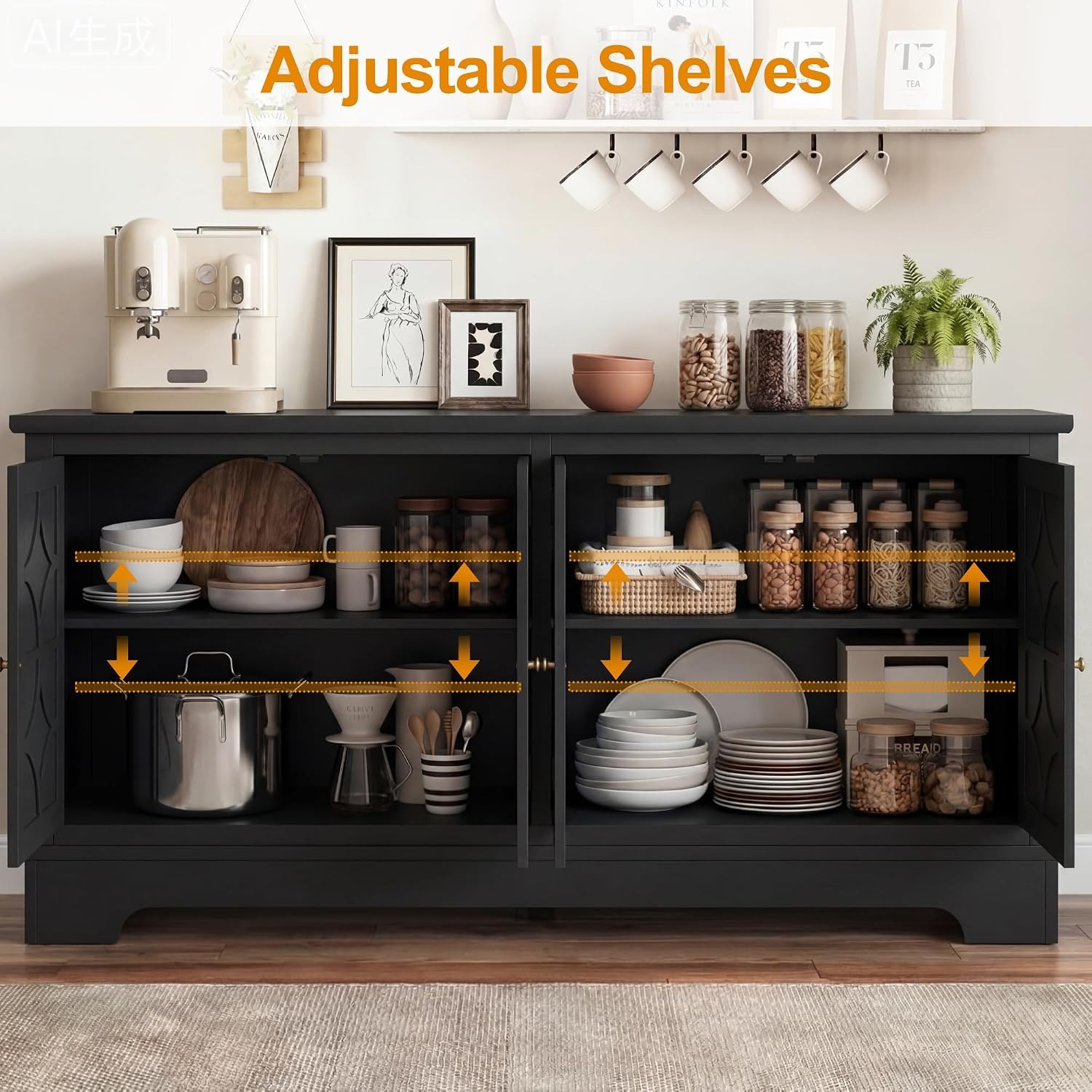 Bufet z szufladami i przegródk – Storage & Organization recenzja i cena