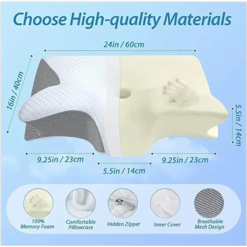 Poduszka ortopedyczna z pianki – Memory Foam Orthopedic Pillow Neck Pain recenzja i cena