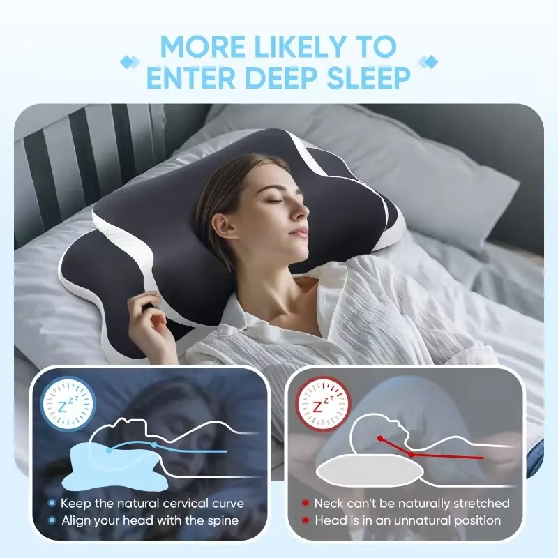 Poduszki z pianki memory w ksz – Memory Foam Orthopedic Pillow Neck Pain recenzja i cena