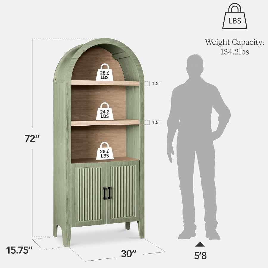 Wysoka, łukowata szafka do spi – Storage & Organization recenzja i cena