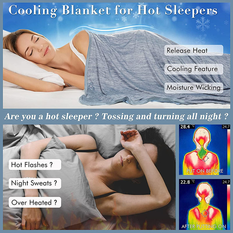 Chłodzący letni koc dla osób,  – Cooling Blanket Hot Sleepers recenzja i cena